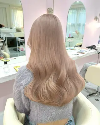 ロング カラー ハイトーンカラー💞 くるみ🎀のヘアスタイル