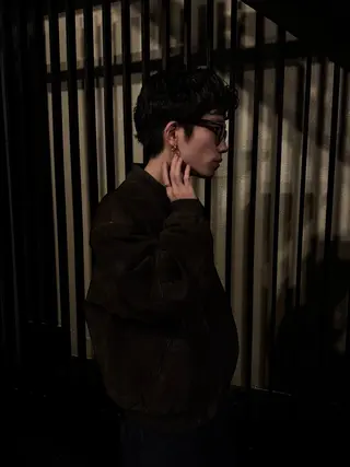 パーマ メンズ sora/ハイトーン /透明感カラー🫧のヘアスタイル