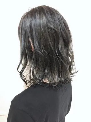ミディアム カラー 髪質改善/美髪矯正 マネージャー福永のヘアスタイル