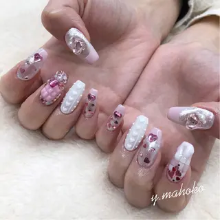ネイル パラジェル有/ 長さだし/mahoのネイルデザイン