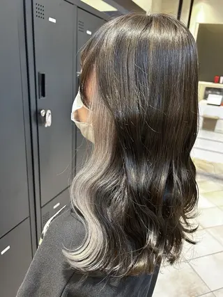 セミロング カラー 🌟カラー特化🌟 大村 遥咲のヘアスタイル