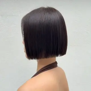 ショート ゆうさ │ ボブ 髪質改善ストレートのヘアスタイル
