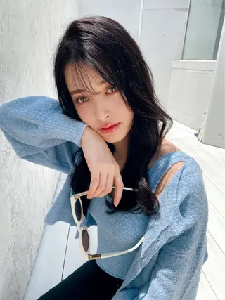 ロング 🫧ボブ／縮毛矯正／ 韓国／ゆーな🫧のヘアスタイル