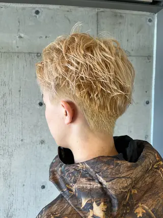 メンズ ボブ×艶カラー 特化・リクト💥のヘアスタイル