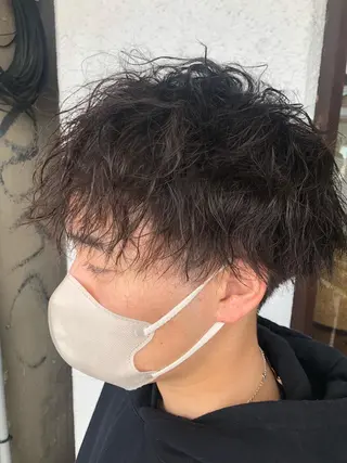 パーマ メンズ ダブルスキルエクステ /羽エクステ白石宇由のヘアスタイル