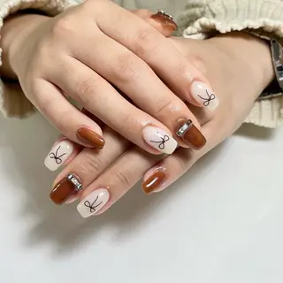 ネイル By moonネイル 🌷ワンホン/韓国風のネイルデザイン