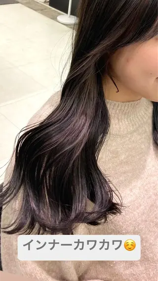 カラー 💖ブリーチなし透明 感💖ASAHIのヘアスタイル