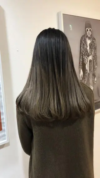 ロング カラー ウルフ/デザイン/ 大阪/タカハシユウキのヘアスタイル