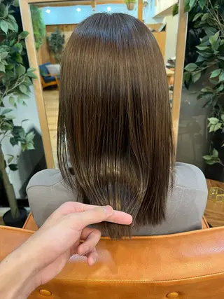 セミロング ⚪️髪質改善 縮毛 店長 コウ⚪️のヘアスタイル