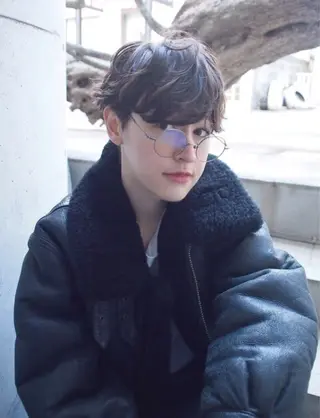 ショート lena🎀 透明感カラー/韓国風のヘアスタイル