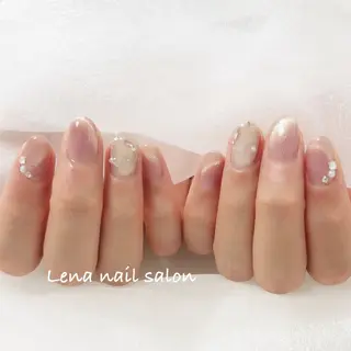 ネイル 自爪育成ネイルケア Lena  nailのネイルデザイン
