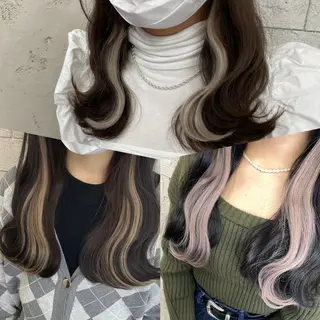 セミロング 🦋YUI 髪質改善 ブリーチ　着付け🦋のヘアスタイル