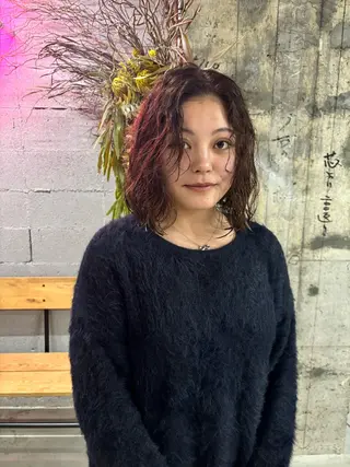 ショート パーマ 札幌パーマ/ レイヤー/後藤海音のヘアスタイル