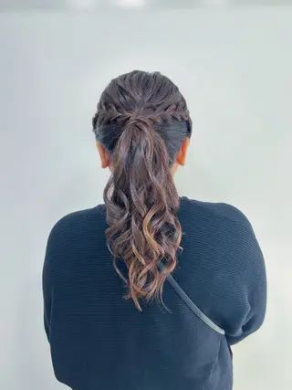 ロング ヘアアレンジ 森田 純加のヘアスタイル