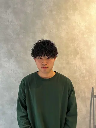 ミディアム パーマ メンズ パーマが得意な【最高 悠斗】のヘアスタイル
