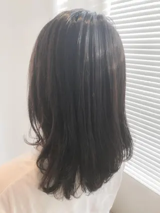 セミロング カラー ヘアアレンジ レイヤー×ヘッドスパ *保田遥*のヘアスタイル