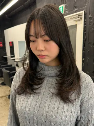 セミロング ［似合わせヘア］ ✂︎OGURO✂︎のヘアスタイル