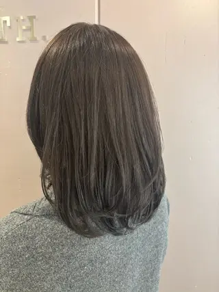 ミディアム 🎼レイヤー/透明感 カラー/nene♬のヘアスタイル