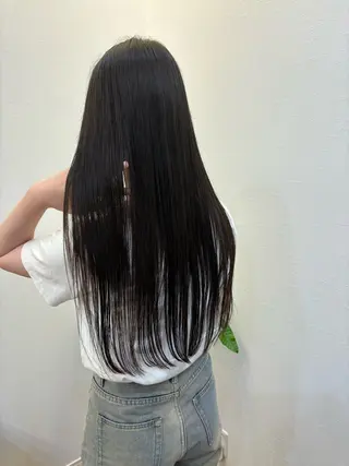 ロング パーマ ツノガイ エリのヘアスタイル