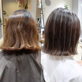 ショート ハイライト／艶カラー 大河シンジのヘアスタイル
