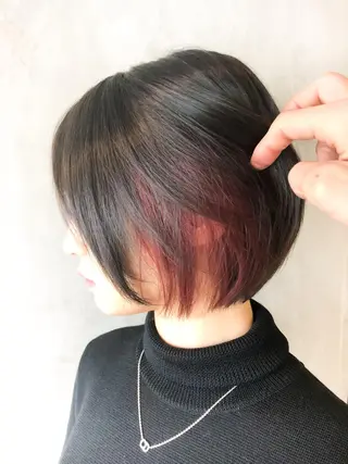 ショート ボブ×縮毛矯正 ryotaのヘアスタイル