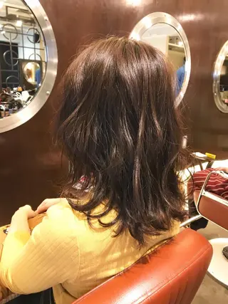 ミディアム カラー 髪質改善/艶髪/ 木山ゆかりのヘアスタイル