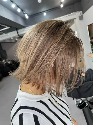ミディアム カラー Reb_keiji 👑小倉圭司のヘアスタイル