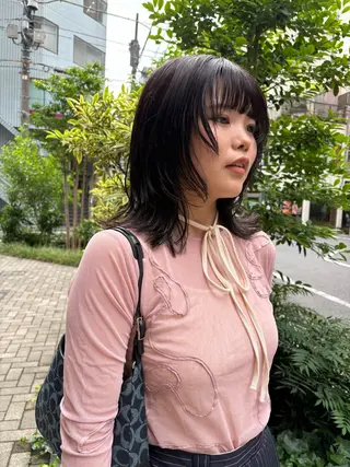 ミディアム カラー eri kinjoのヘアスタイル