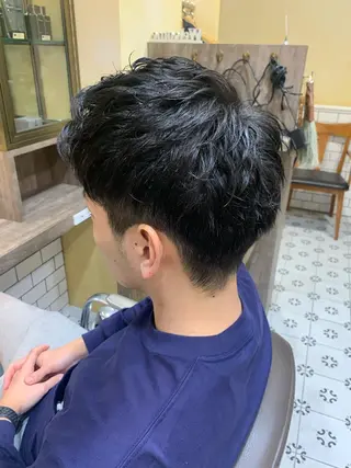 ショート パーマ メンズ ‪🌿パーマ大好評 メンズ特化🌿ワタルのヘアスタイル