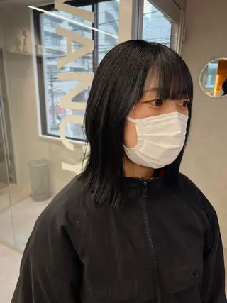 ミディアム Abe yuyaのヘアスタイル