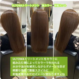 ロング カラー 艶髪×髪質改善KON |癖毛カット×収まりのヘアスタイル