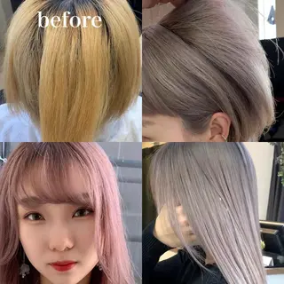 ショート カラー YUSUKE レイヤーカットカラーのヘアスタイル