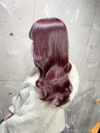 セミロング カラー エフェクトブリーチ 🌟前澤啓太朗のヘアスタイル
