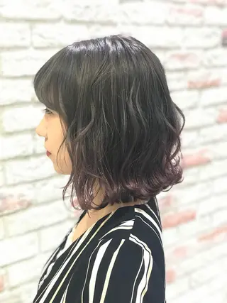 ミディアム カラー 松山 真也のヘアスタイル