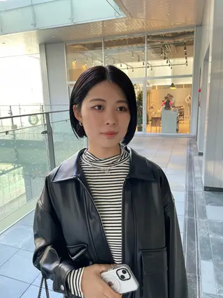 ショート 不破一輝/栄/矢場町 ボブ/レイヤー/艶髪のヘアスタイル