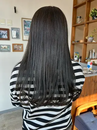 ロング カラー 松永 真弥のヘアスタイル