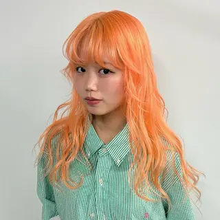 セミロング カラー エクステモデル募集 💗大阪梅田/川上のヘアスタイル