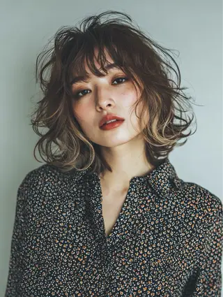 ショート カラー パーマ ヘアアレンジ メンズ 新宿駅近♡友達とOK 🦋W -ワット -のヘアスタイル