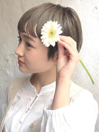 ショート カラー まう/丸みショート ・ボブ特化／高円寺のヘアスタイル