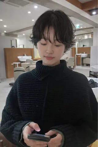 ショート カラー kakeru/ボブ パーマ/レイヤーのヘアスタイル