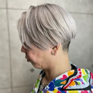 ショート カラー 奥山義進/大宮 /ダブルカラーのヘアスタイル