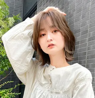 ミディアム TLUUS所属・髪質改善:クロスパー マ特化型⭐中西雄大✂のヘアスタイル