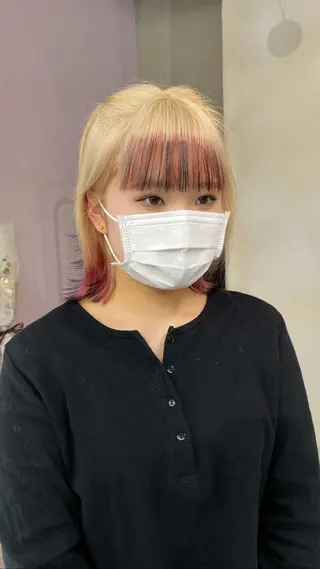 ミディアム カラー ヘアアレンジ 前橋 姫奈のヘアスタイル