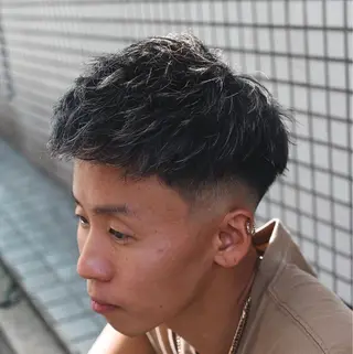 ショート カラー パーマ メンズ 💈men's💈 satoru中目黒のヘアスタイル