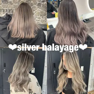 ロング 🦋MAHO🦋 デザインカラーのヘアスタイル