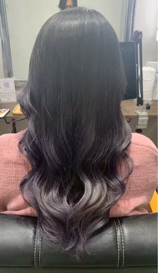 セミロング カラー 白鳥 正孝のヘアスタイル