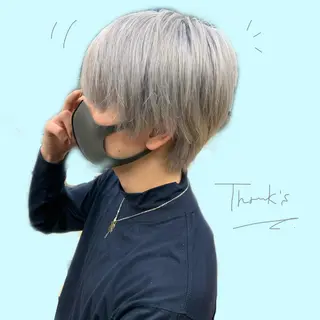 ショート カラー メンズ 🫧 みゆ🫧のヘアスタイル