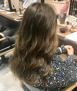 ロング カラー ヘアアレンジ キッズ 似合わせレイヤー/ 美髪縮毛矯正/ミナエのヘアスタイル