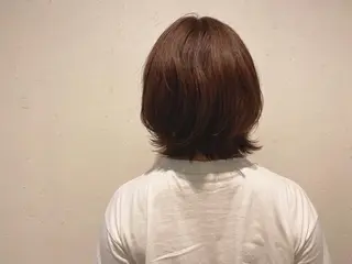 ミディアム カラー 伊藤 さやかのヘアスタイル
