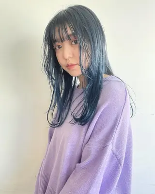 ロング カラー レイヤーカット 🪩yurikaのヘアスタイル
